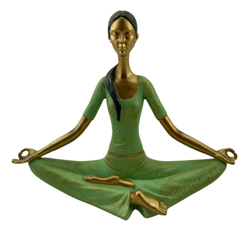 Mujer Posición Yoga Figura Decorativa Chica Relax Zen Zn 