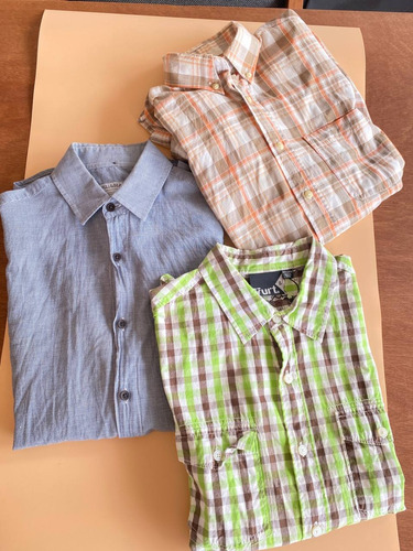 3 Camisas De Hombre Talla Ch Distintas Marcas