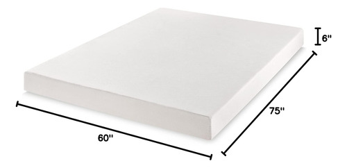 Colchón Corto Queen 15 Cm Para Camper Espuma Viscoelástica