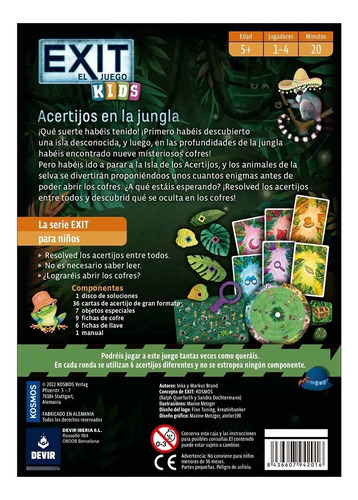 Exit 22: Kids - Acertijos En La Jungla - Spanish