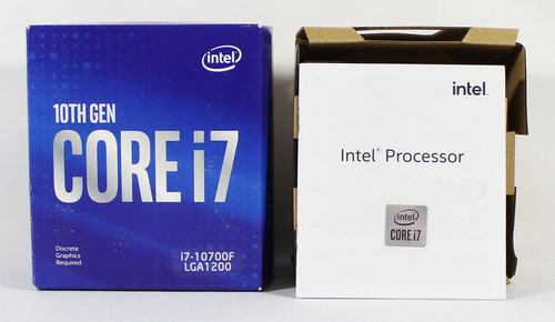Caixa Vazia Processador Intel Core I7 10700f Lga 1200 (Usado)
