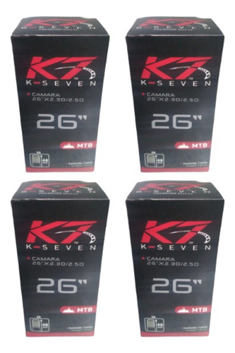 Pack 04 Camaras Bicicleta 26x2.30/2.50 (v/auto 48mm)