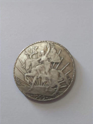 Moneda 1 Peso Caballito 1909 Réplica Fantasia