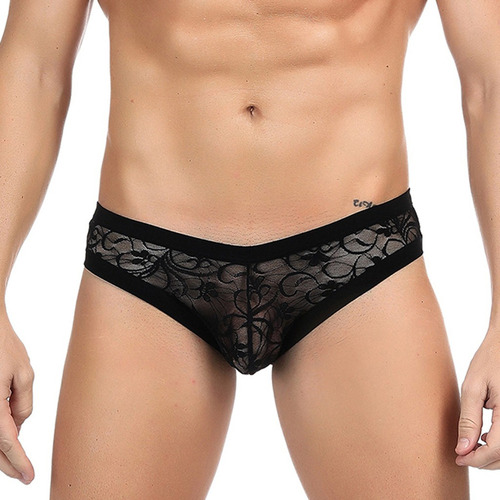Ropa Interior De Hombre Con Correa De Encaje Completo Transp