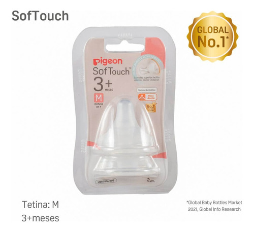 Tetina Repuesto Softouch Pigeon M 2 Unids