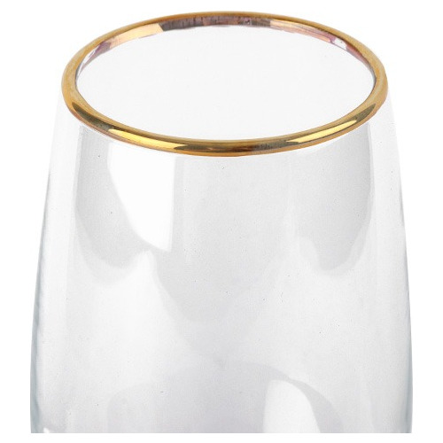 Set De 4 Copas Champagne Borde Dorado 180 Cc Allegra