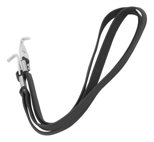 Cuerda Elástica Para Bicicleta, 2 Ganchos, Negra, Negra, Par