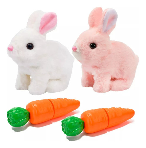 A Nuevo Juguete Interactivo De Conejito De Pascua Y Zanaho