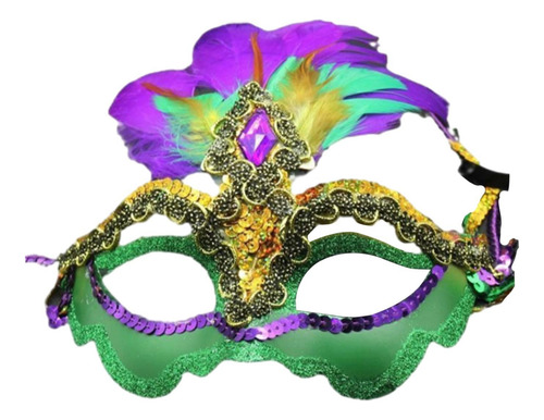 Disfraz De Halloween De Máscara De De Plumas Para Mujeres