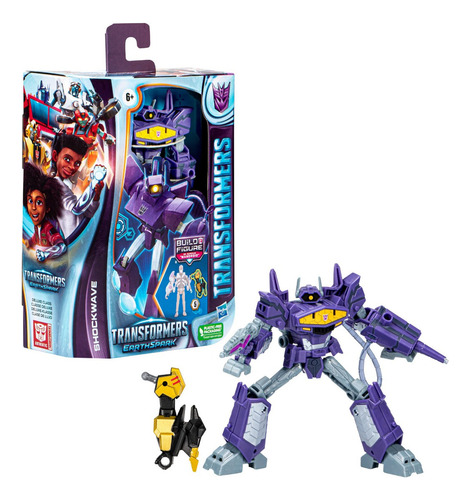Figura De Shockwave Deluxe Class (12,5 Cm) Transformers +6