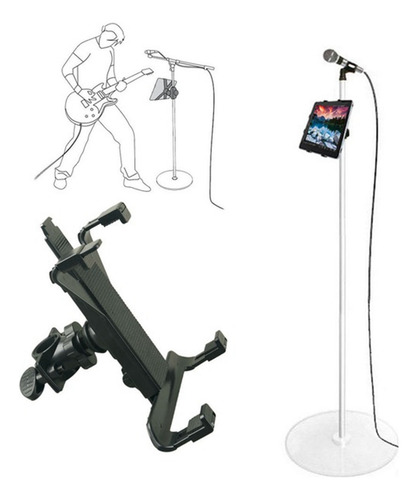 Soporte Para Micrófono Musical, 2 Soportes Para Auriculares