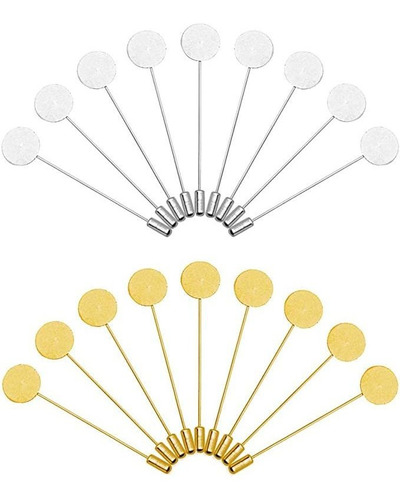 60 Pines De Acero Inoxidable Para Solapa, Redondos, Planos,.