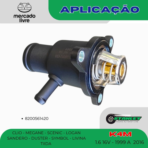Valvula Termostatica Clio Megane Scenic Logan Sander 1.6 16v