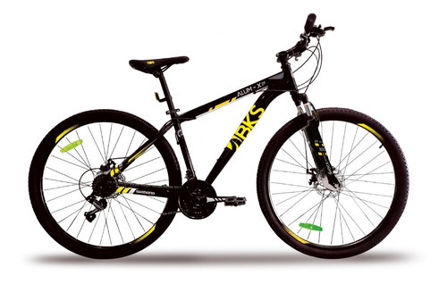 Bicicleta Todo Terreno Mtb Bks Rin 29 Shimano 21 Velocidades Color Amarillo