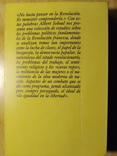 Albert Soboul, Comprender La Revolución Francesa. (Usado)