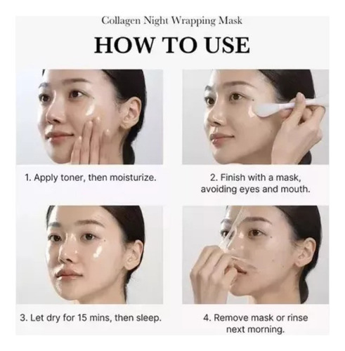 Máscara Nocturna De Colágeno, Máscara Exfoliante, Etc.