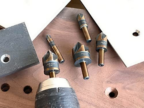 Juego De Brocas A Avellanador Jnbpro Para Metal - 5 Piezas D