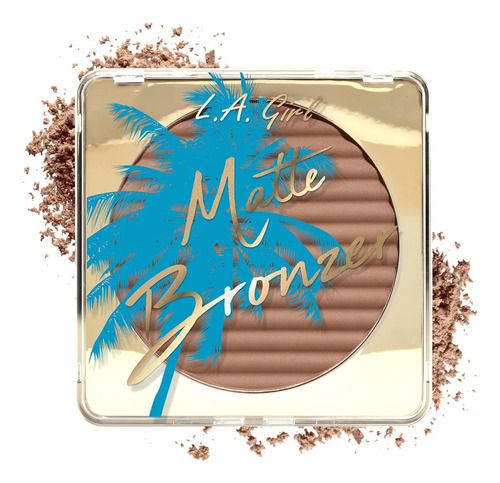 Base de maquillaje en polvo L.A. Colors Pro Pro Matte Pro Matte tono back to the beach - 1.479L 15g