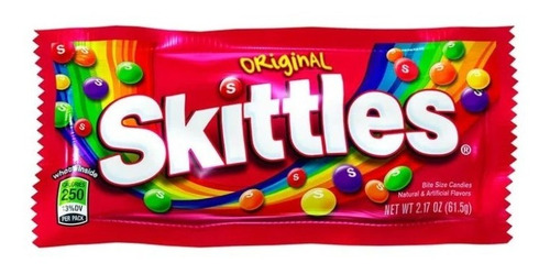 Dulces Masticables Skittles Original X6 Sobres