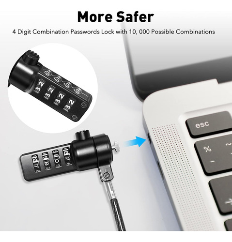 Tablet Cable Lock Kit De Seguridad Antirrobo Notebook
