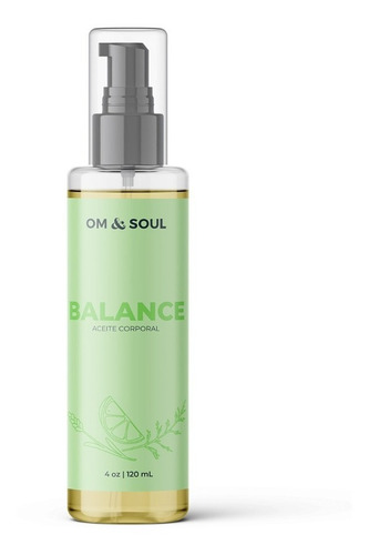 Aceite Corporal De Aromaterapia Balance (120ml) - Om & Soul 