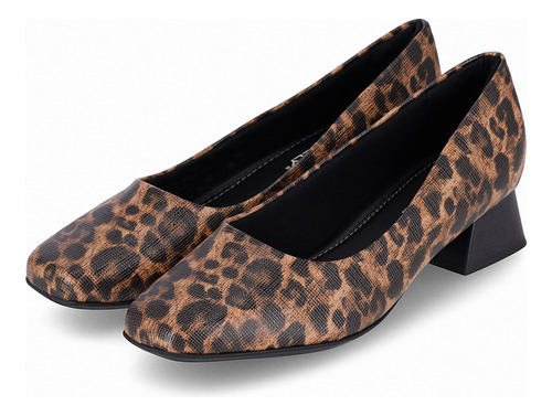 Zapato Tati Negro/animalprint Piccadilly