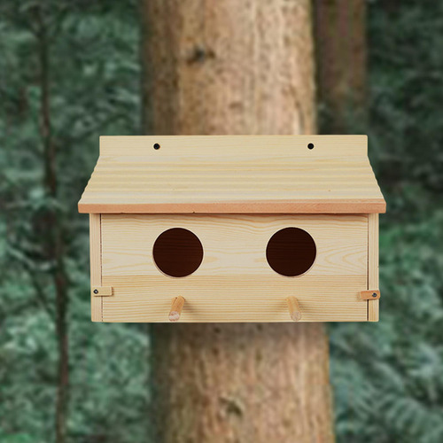Casa Para Pájaros De Madera, Jaula Resistente A La