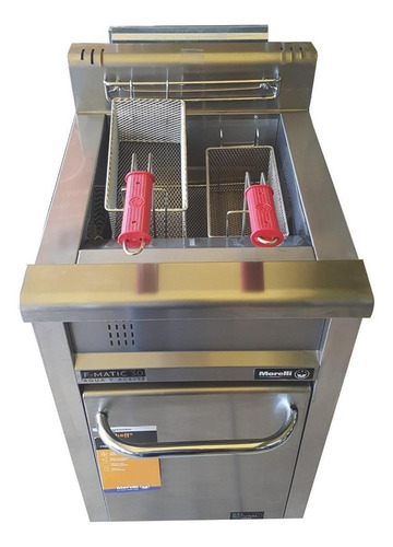 Imagen 2 de 2 de Freidora industrial Morelli F-Matic 30 30L acero inoxidable