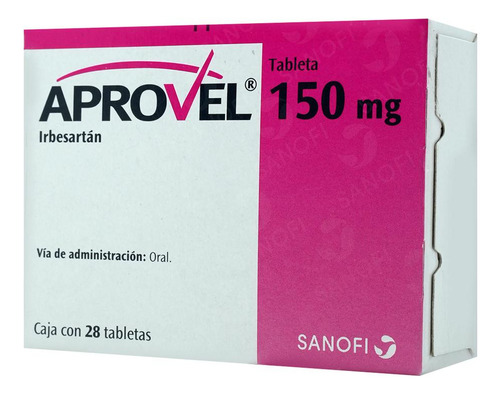 Aprovel Tabletas 150 Mg, 28 Tabletas