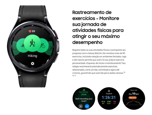 Samsung Smartwatch Galaxy Watch6 Classic Lte 43mm Prateado