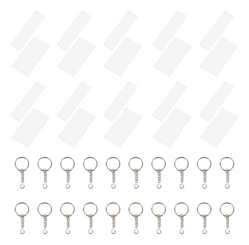 Llavero Rectangular Keychain Blanks Cd 120 Piezas