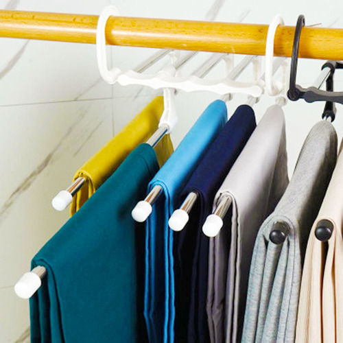 Estante Plegable Multifuncional Para Pantalones De Varias Ca