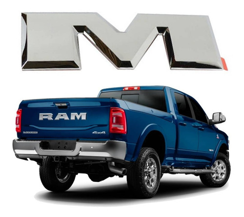 Emblema M Da Tampa Tras Dodge Ram 2500 2017 Orig K68245544ae