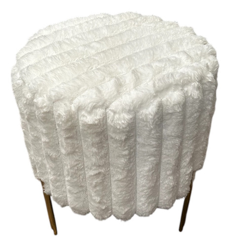 Reposapies Taburete Peluche Para Tocador Hollywood Banco