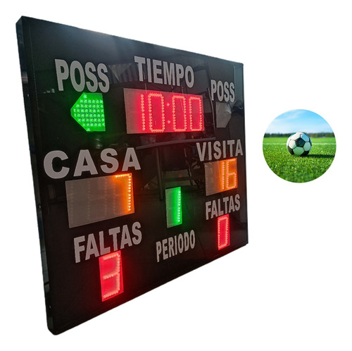 Marcador Digital Fecha Electronica Para Ambos Equipos