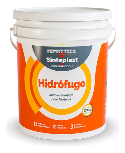 Hidrófugo Aditivo Para Mortero Sinteplast - Femattec 20kg