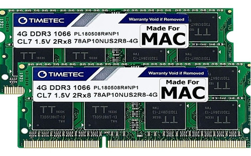 Memoria Ram 4gb Pc3-8500 1066mhz Non-ecc 1.5v Para Mac