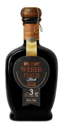 Cachaça Weber Haus Premium Black Louça 750ml