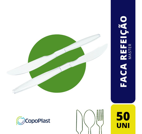 Faca Refeicao Master Ref Descartável Pc C/50 Uni Full