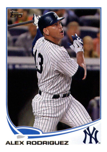 2013 Topps 213a Alex Rodríguez Yankees Mlb Tarjeta De Béisbo