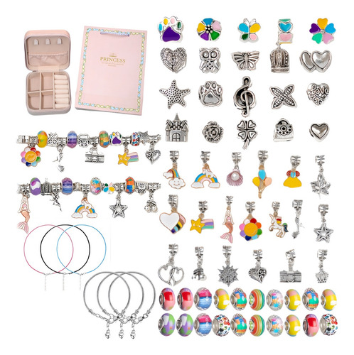 Kit Para Hacer Joyas De Cristal Diy De 68 Piezas (con Caja)