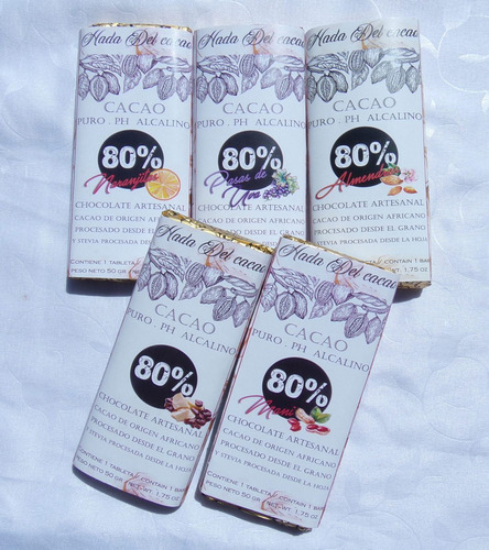 Imagen 4 de 8 de Pack De Chocolates , Surtido Keto Hadadelcacao