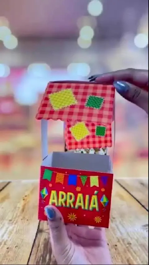 10 Cachepot Barraca 9x9x17,0 Ideia Festa Junina 2025 | MercadoLivre