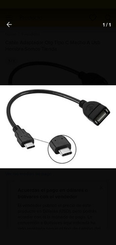 Cable Otg Tipo C, Micro Usb Y iPhone 