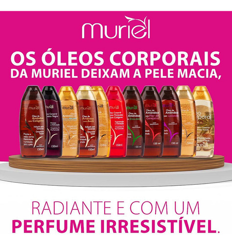 Óleo Corporal Muriel Amêndoa Com Colágeno 100ml