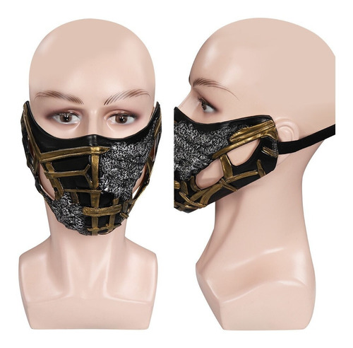 Máscara De Escorpión De Mortal Kombat, Máscara De Látex Para