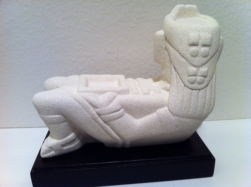 Escultura Chac Mool Tolteca Mármol Faardym
