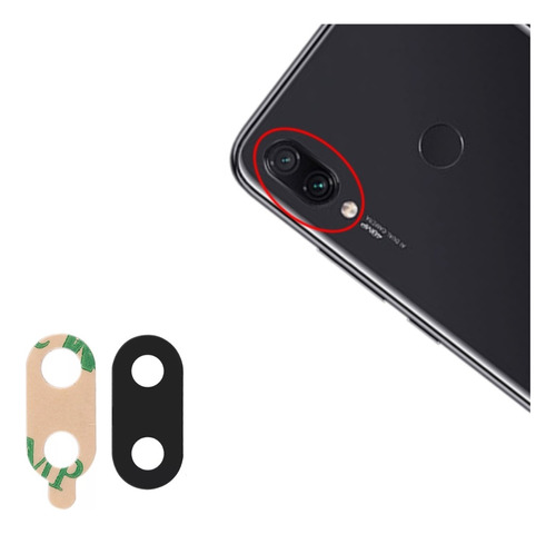 Cristal Camara Adhesivo Compatible Xiaomi Redmi Note 7 