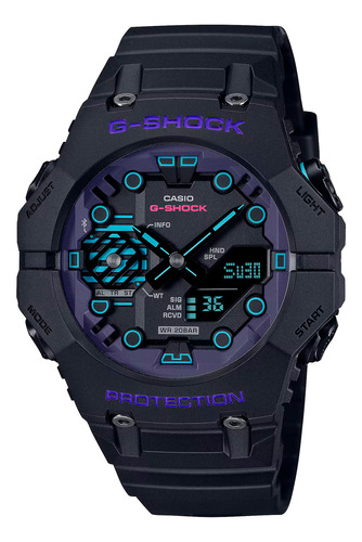 Reloj G-shock Ga-b001cbr-1a Carbono/acero Hombre Negro