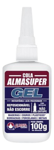 Kit 6 Colas Instantânea Almasuper Gel 100g Adesiva